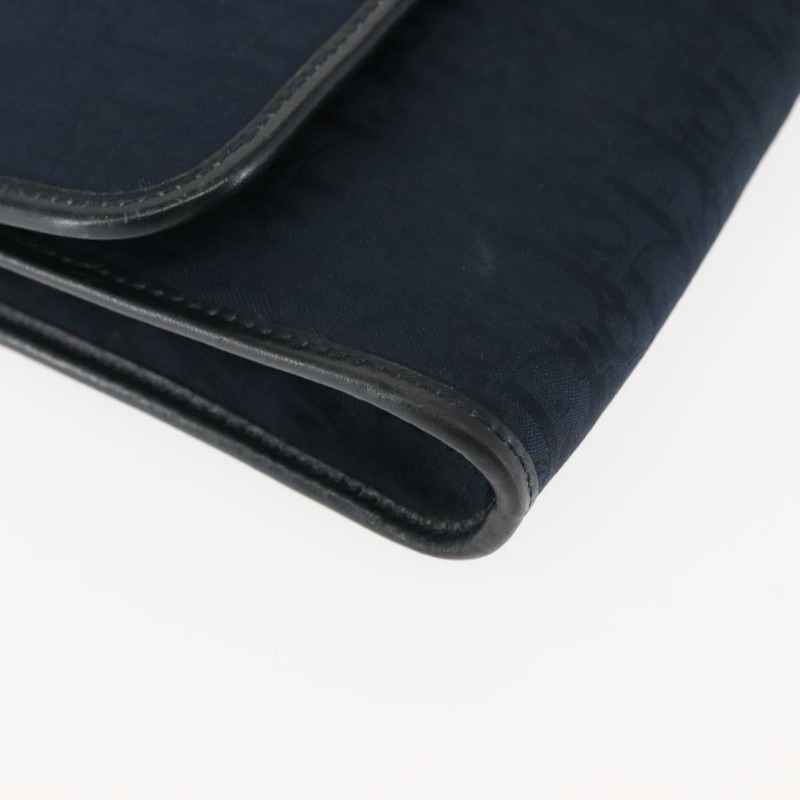 【日本直送】Christian Dior Trotter 帆布鏈條單肩包 海軍藍金色 正品 146428-7