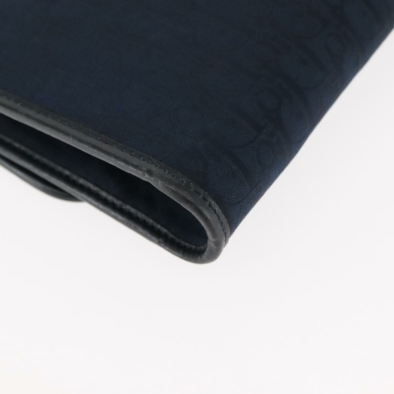 【日本直送】Christian Dior Trotter 帆布鏈條單肩包 海軍藍金色 正品 146428-15