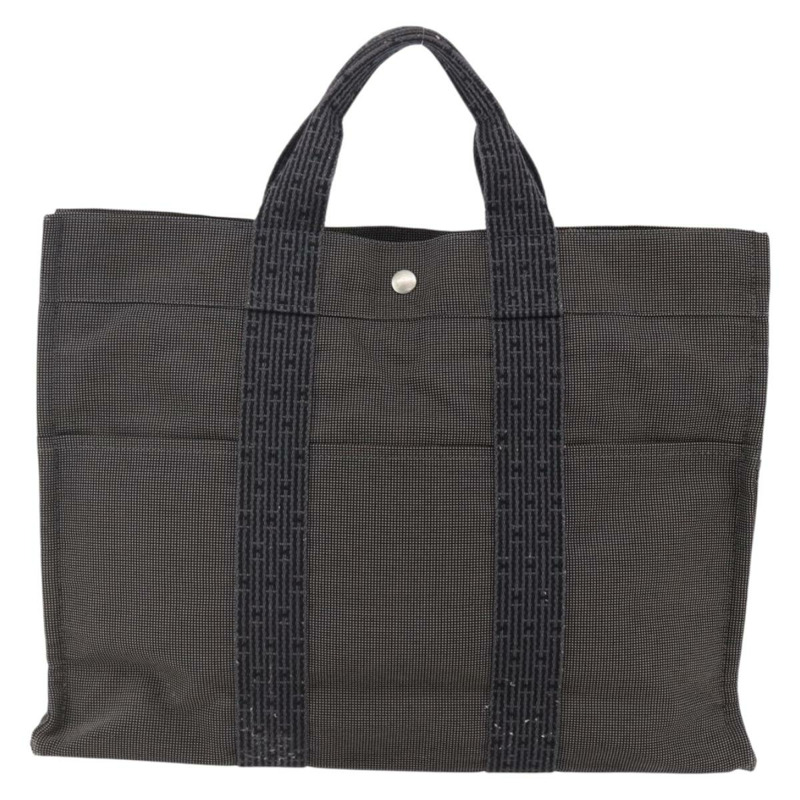 【日本直送】HERMES Her Line 中型手提包 帆布 灰色 正品 hk3127-1
