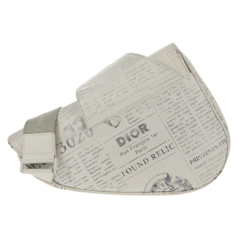 【日本直送】Christian Dior 報紙馬鞍包 皮革 Dior × DANIEL ARSHAM 授權 bs29998V-1