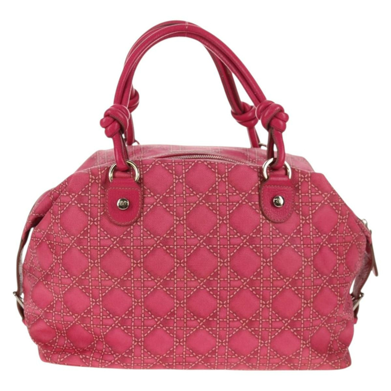 【日本直送】Christian Dior 波士頓包 PVC 粉紅銀色 正品 146341V-1