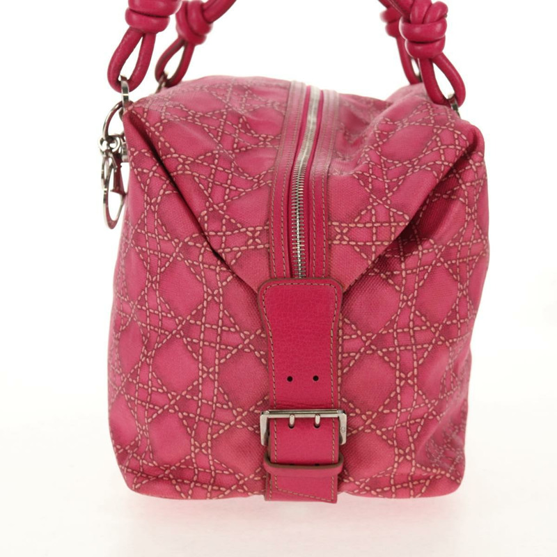 【日本直送】Christian Dior 波士頓包 PVC 粉紅銀色 正品 146341V-2