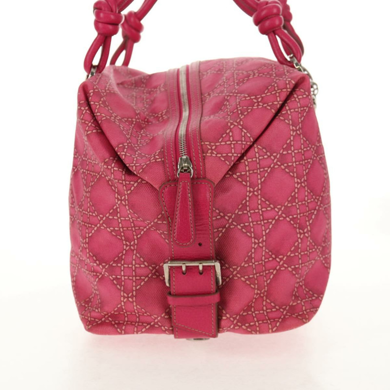 【日本直送】Christian Dior 波士頓包 PVC 粉紅銀色 正品 146341V-3