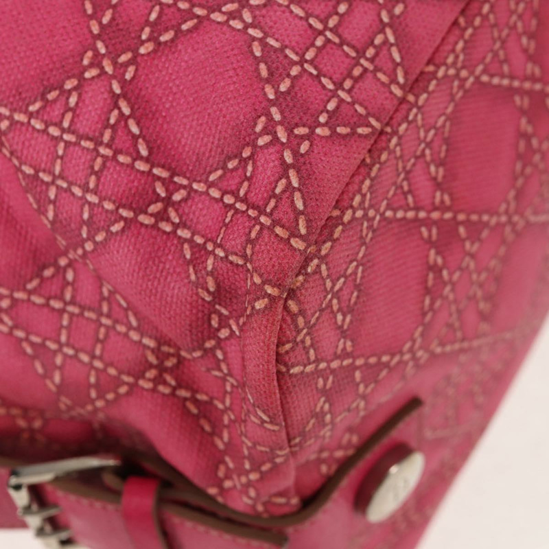 【日本直送】Christian Dior 波士頓包 PVC 粉紅銀色 正品 146341V-14