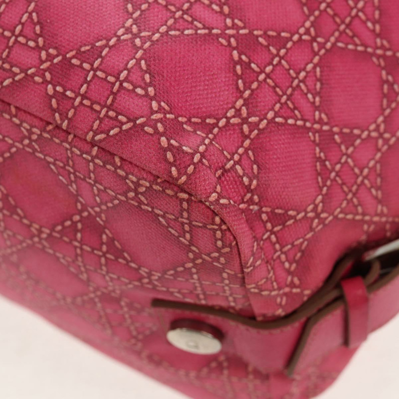 【日本直送】Christian Dior 波士頓包 PVC 粉紅銀色 正品 146341V-15