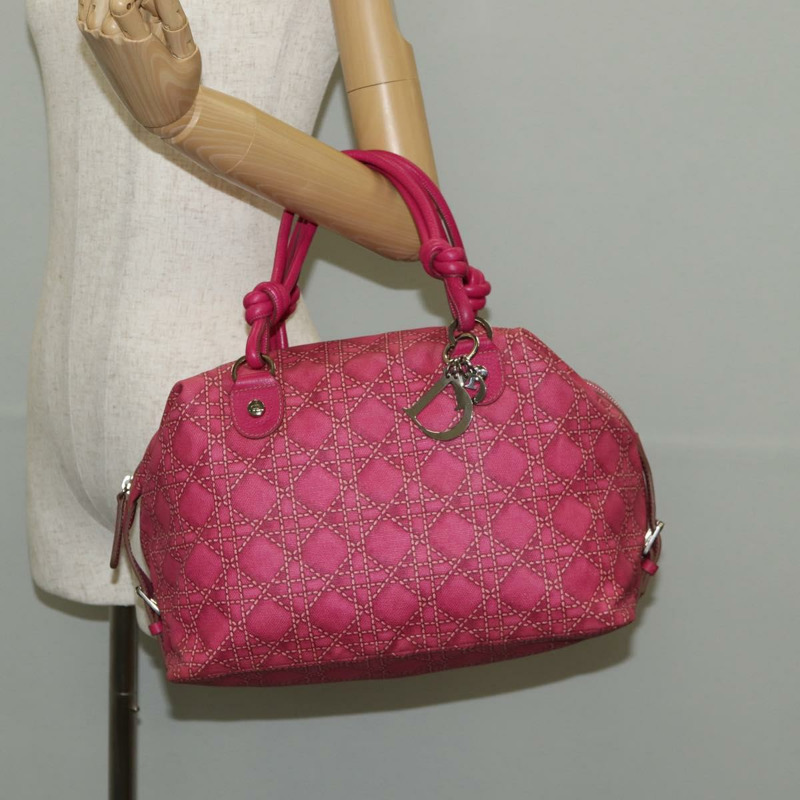 【日本直送】Christian Dior 波士頓包 PVC 粉紅銀色 正品 146341V-24