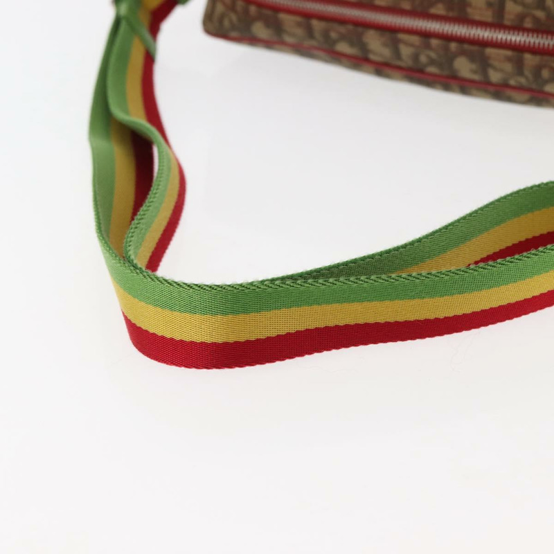 【日本直送】Christian Dior Trotter 帆布單肩包 PVC 棕色 Rasta 顏色 正品 ep11225-6