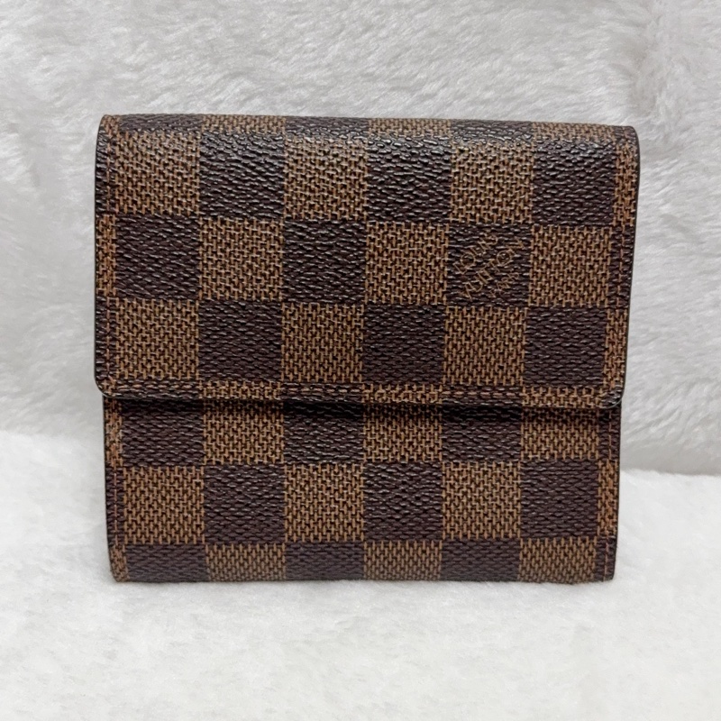 🎈全網最低價🎈LV棋盤格短夾 經典短夾 6卡層-1