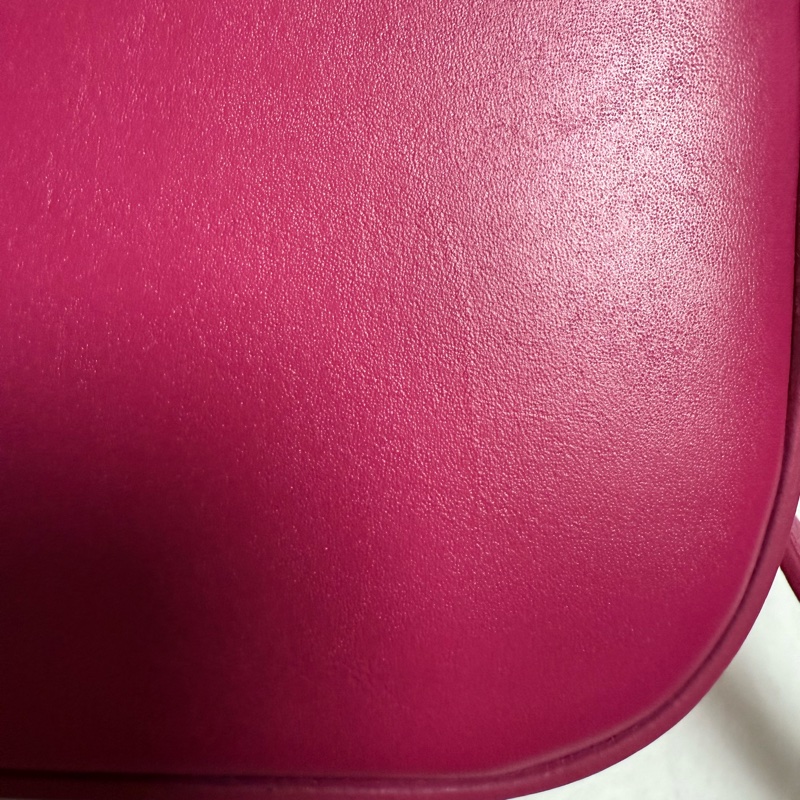 ❤️BP粉絲穿搭必備❤️YSL小號豆腐包 小牛皮斜背包 桃紅-35