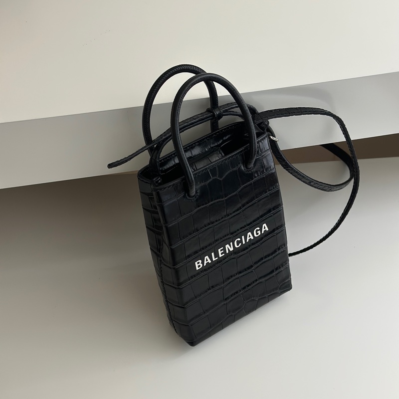 Balenciaga 巴黎世家 斜背包 手機包 鱷魚紋-1
