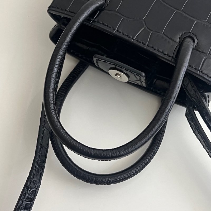 Balenciaga 巴黎世家 斜背包 手機包 鱷魚紋-6