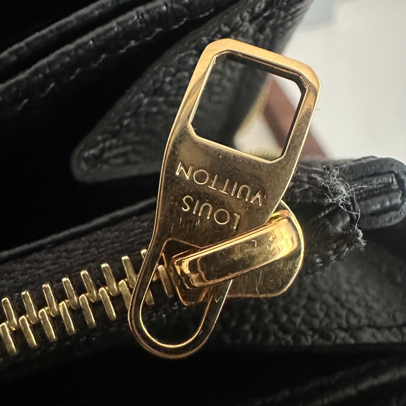 LV 拉鍊長夾 錢包 M61864 黑色壓紋 芯片款-15