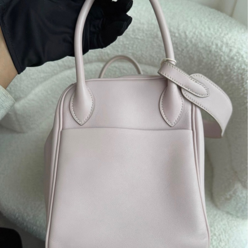 愛馬仕lindy30 嬰兒粉 S皮 框L刻 塵袋-1