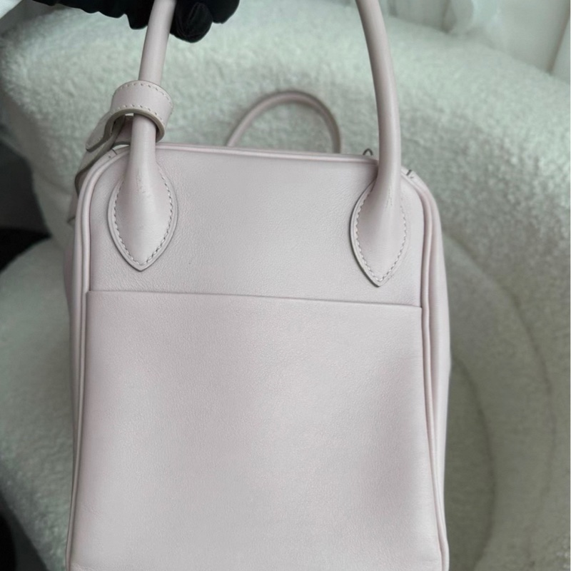 愛馬仕lindy30 嬰兒粉 S皮 框L刻 塵袋-5