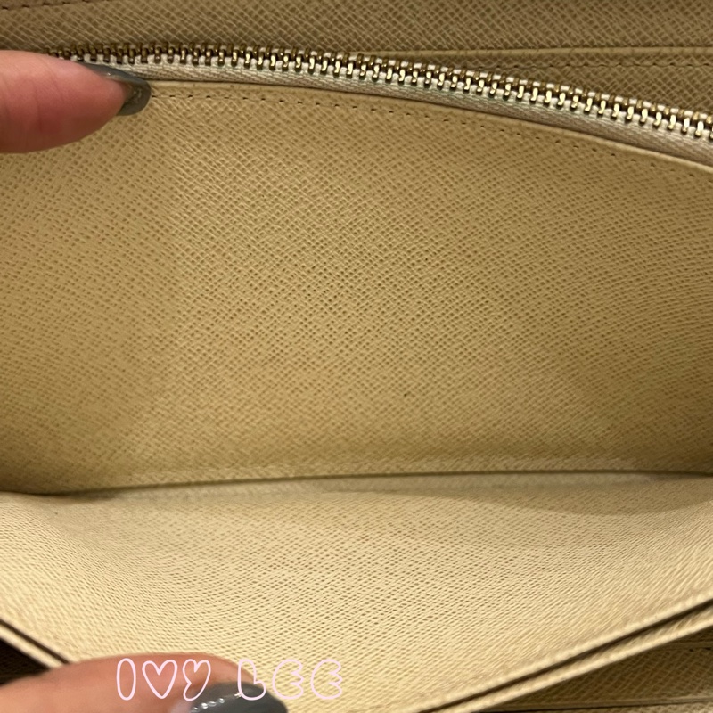 LOUIS VUITTON  Damier Azur Zippy 白色 棋盤格長夾 N60019拉鍊長夾 正品 二手精品-7