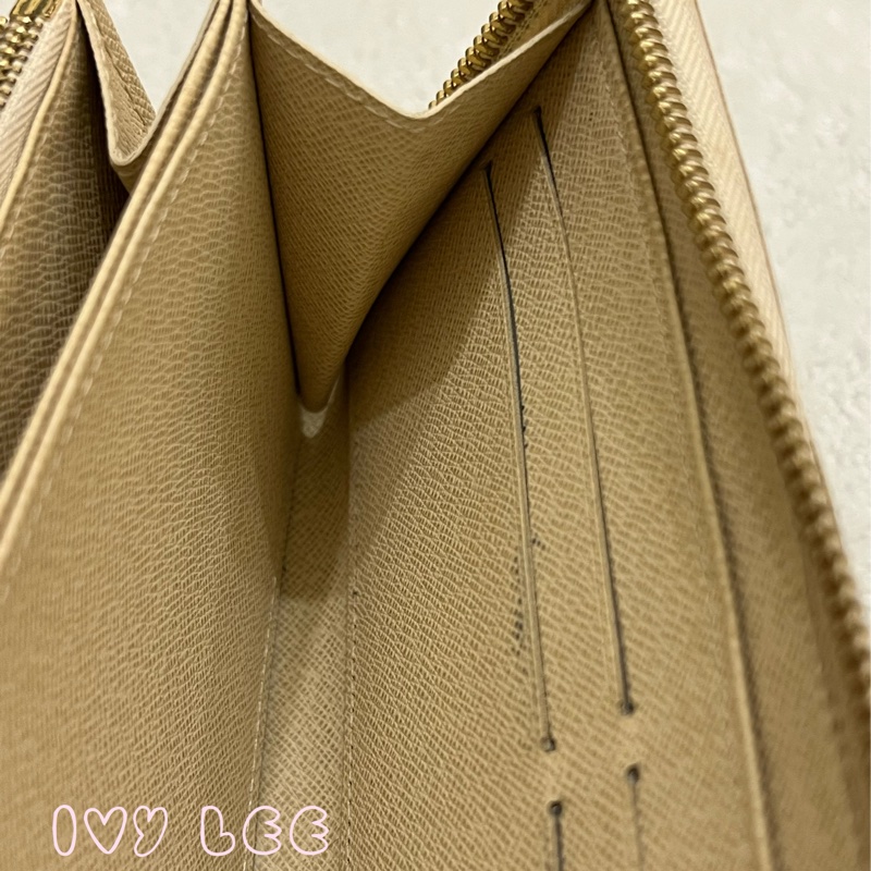 LOUIS VUITTON  Damier Azur Zippy 白色 棋盤格長夾 N60019拉鍊長夾 正品 二手精品-13