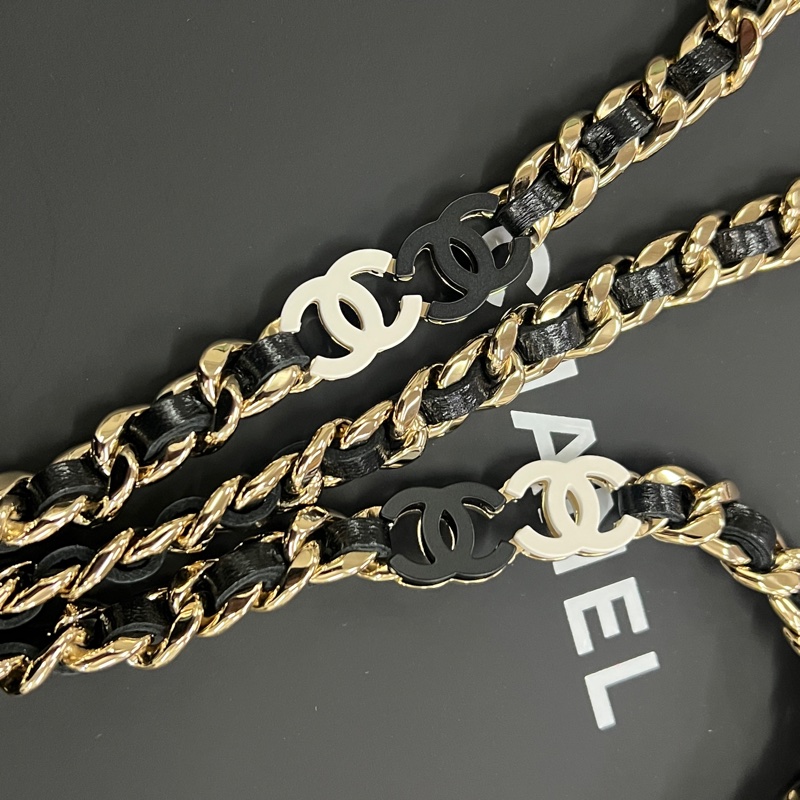 Chanel woc 亮面牛皮 季節限定款 琺瑯釦鏈條 晶片款-28