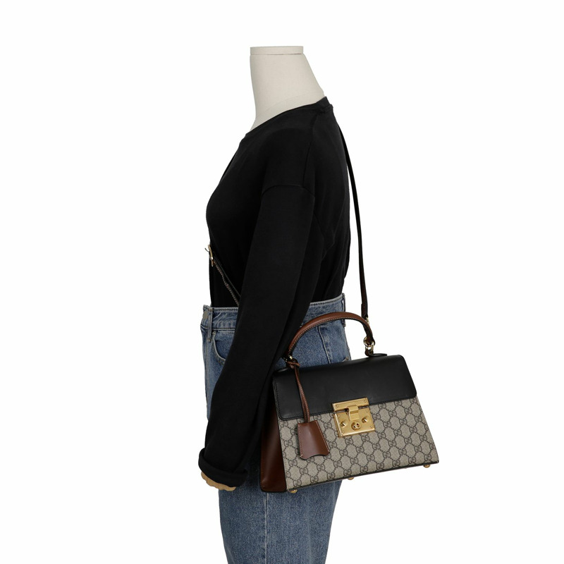 GUCCI Paddlelock 小號頂部提把托特單肩包 453188-10