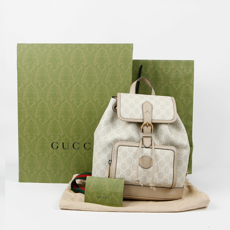 【包稅】GUCCI 674147 GG 互扣 G 背包-0