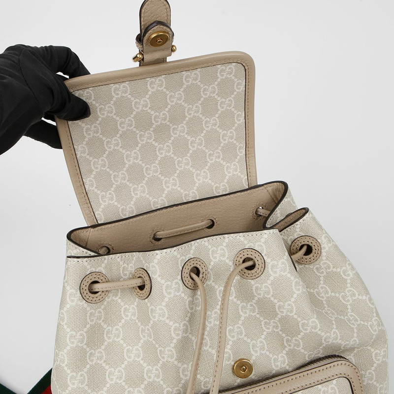 【包稅】GUCCI 674147 GG 互扣 G 背包-7