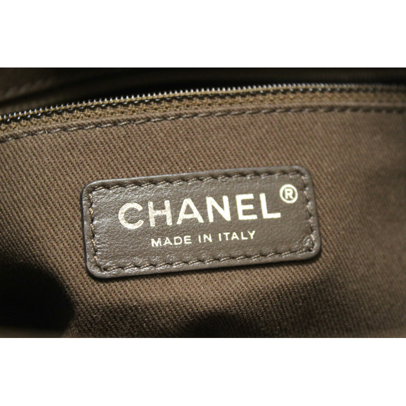 Chanel Grey Mixed Fibers Small Deauville Shopper Tote Bag-18