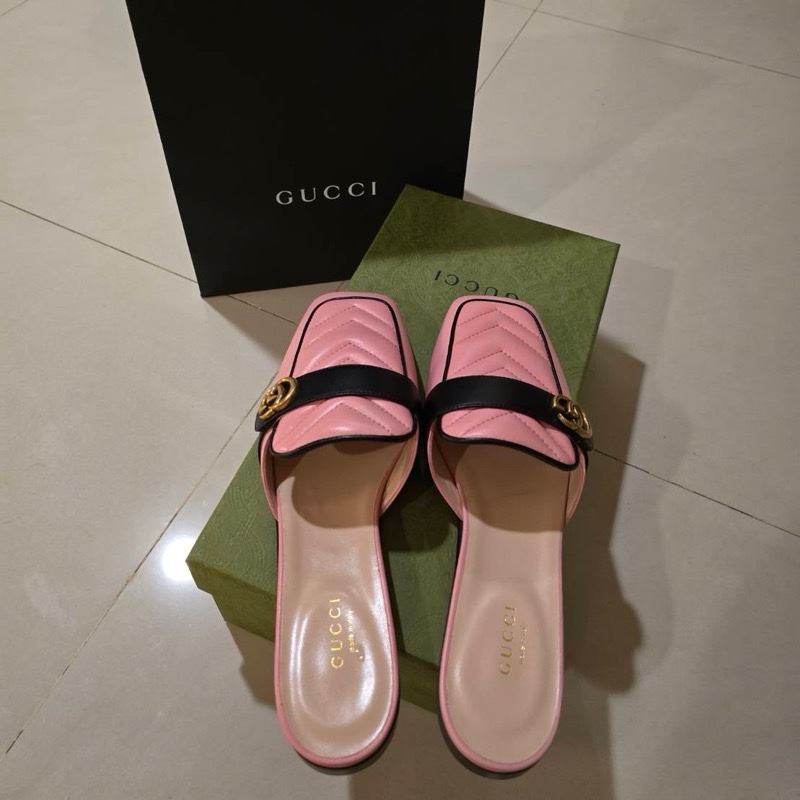 Gucci 穆勒鞋 粉-6