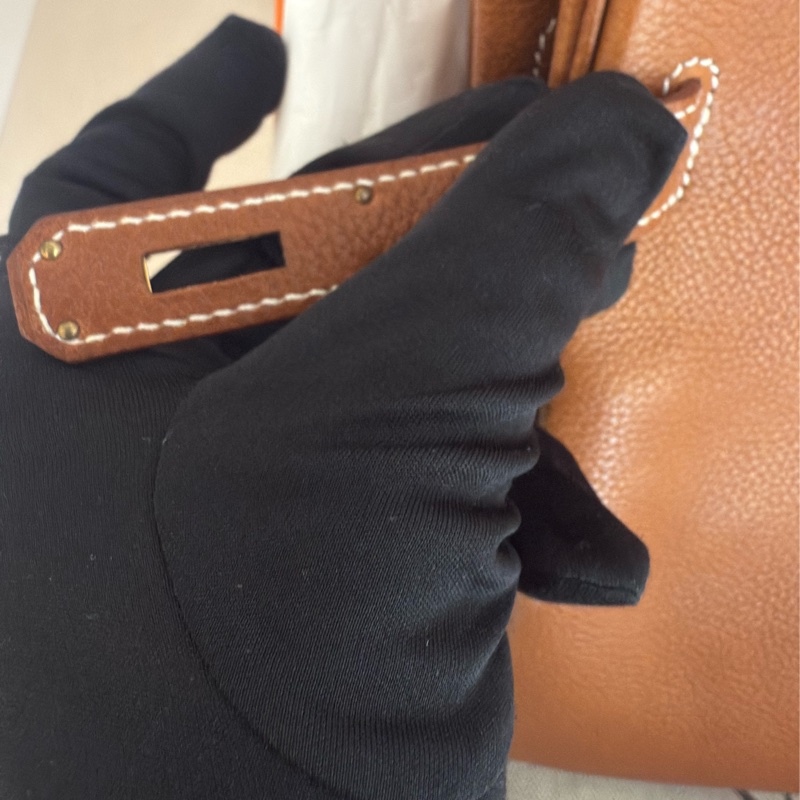 全新HERMES金棕金福寶馬鞍皮kelly 28凱莉包-19