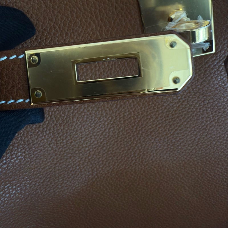 全新HERMES金棕金福寶馬鞍皮kelly 28凱莉包-23