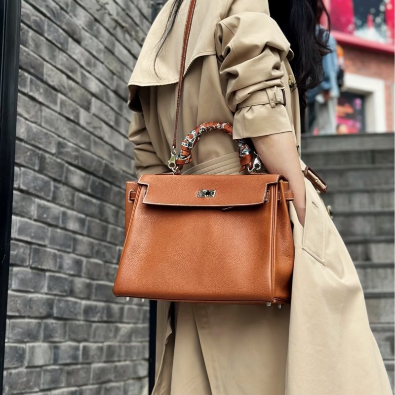 全新HERMES金棕金福寶馬鞍皮kelly 28凱莉包-25