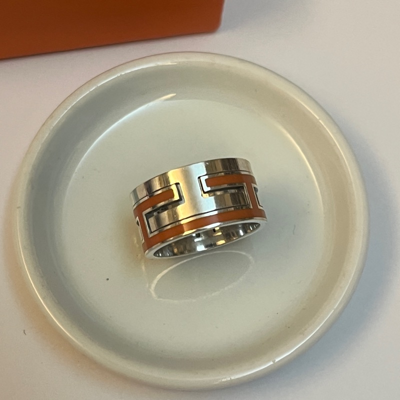 Hermes move  經典橘戒指-4