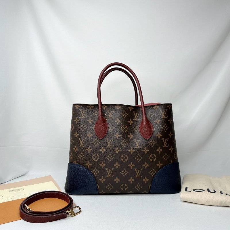 LV Flandrin老花拼色手提包-1