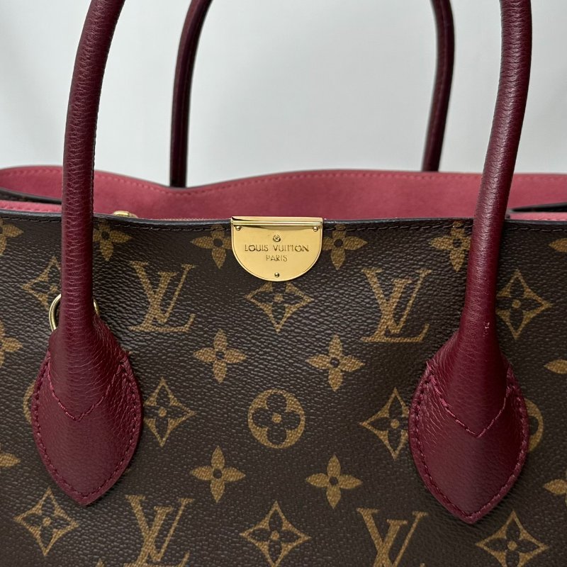 LV Flandrin老花拼色手提包-8