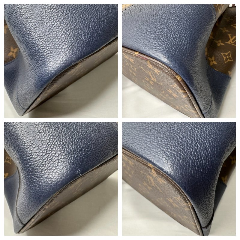 LV Flandrin老花拼色手提包-11