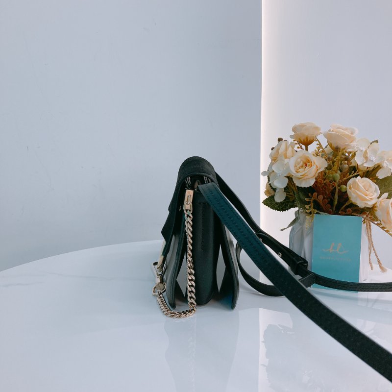 MS0356 Chloe 蔻依 費伊 牛皮 Faye Calfskin and Suede Black x LGHW-3