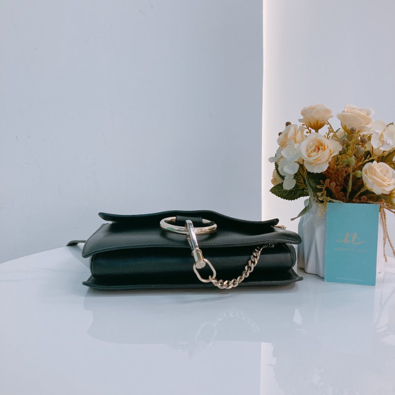 MS0356 Chloe 蔻依 費伊 牛皮 Faye Calfskin and Suede Black x LGHW-4