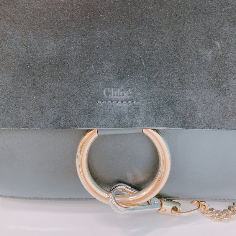 MS0356 Chloe 蔻依 費伊 牛皮 Faye Calfskin and Suede Black x LGHW-9