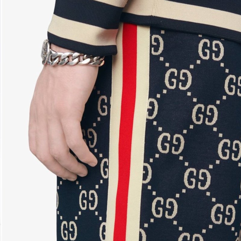 🛍️ 最後一波優惠・開搶倒數中!【GUCCI 古馳】滿版深藍雙G 短褲下單前須先私訊)-2