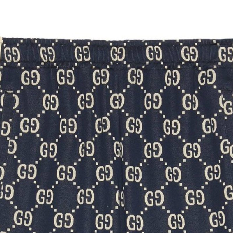 🛍️ 最後一波優惠・開搶倒數中!【GUCCI 古馳】滿版深藍雙G 短褲下單前須先私訊)-3