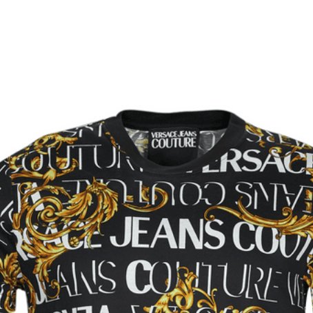 🚨 雙11最後倒數・今晚錯過等明年!【VERSACE 凡賽斯】滿版LOGO設計T恤 黑(下單前須先私訊)-4