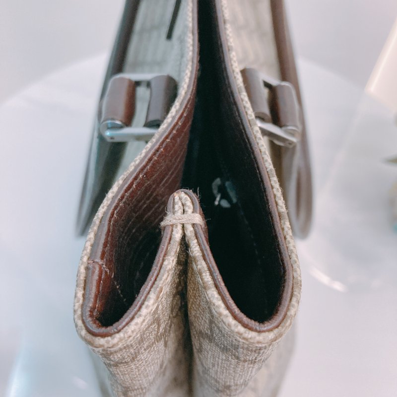 MS0357 Gucci 古馳 托特包 牛皮 帆布 經典老花 Tote Shoulder Bag GG 30cm Supreme Canvas Brown x PHW-14