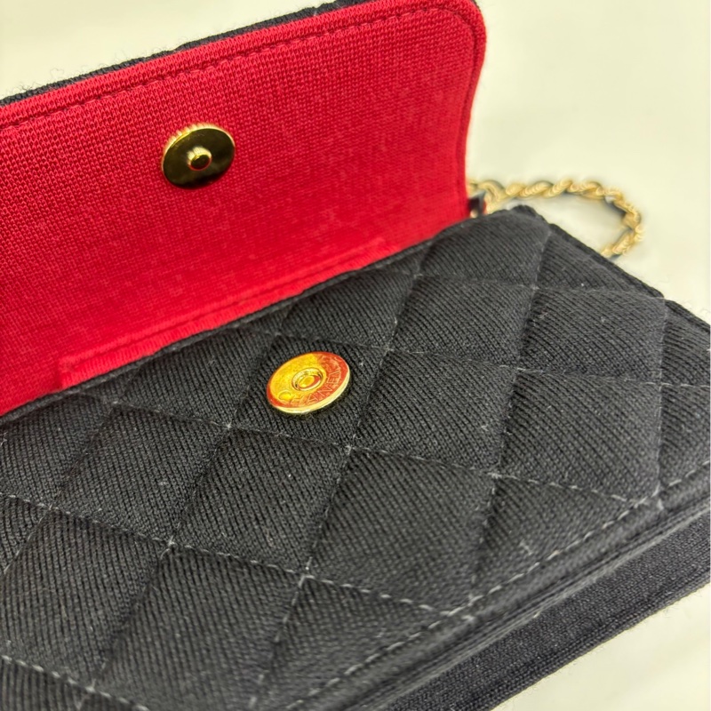 Chanel香奈兒 荔枝紋牛皮 長版翻蓋皮夾 22開-4