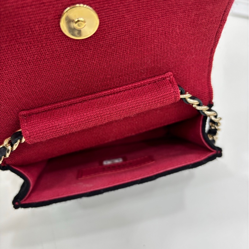 Chanel香奈兒 荔枝紋牛皮 長版翻蓋皮夾 22開-5