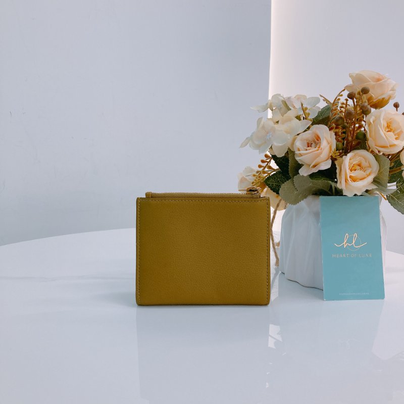 MS0358 Saint Laurent YSL 聖羅蘭 拉鏈錢包 卡片包 卡其綠 Card Wallet with Zipper Kahki Green x GHW-1