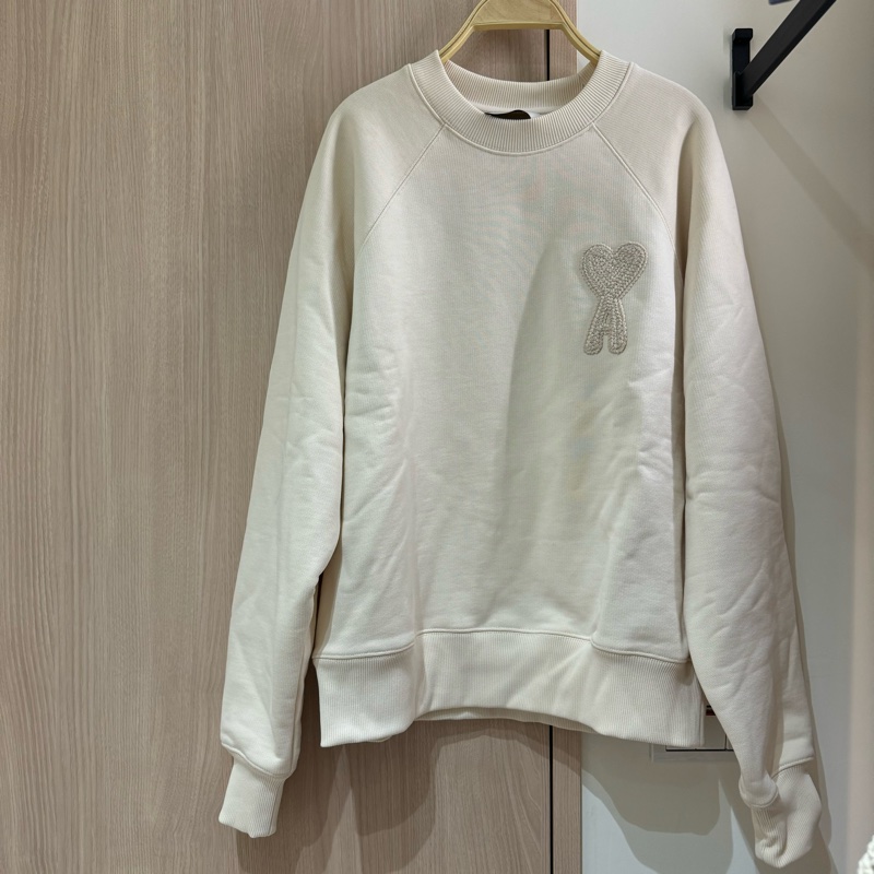 Ami Paris 男女皆可穿 刺繡衛衣 大學T-1