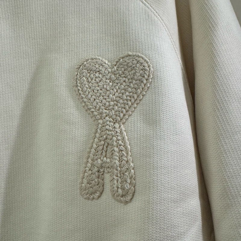 Ami Paris 男女皆可穿 刺繡衛衣 大學T-8