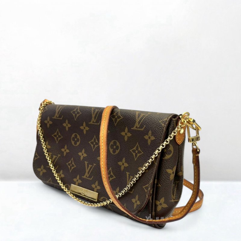 LV包包 FavoriteMM原花鏈條單肩手提包M40718-1