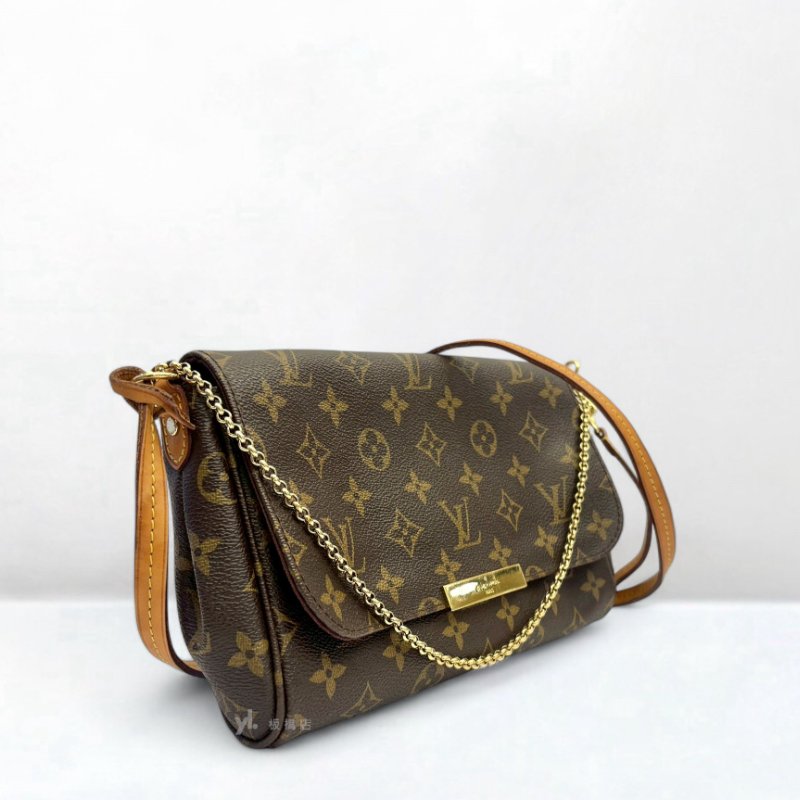 LV包包 FavoriteMM原花鏈條單肩手提包M40718-2