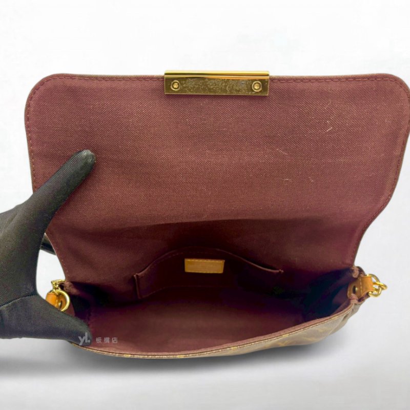 LV包包 FavoriteMM原花鏈條單肩手提包M40718-5