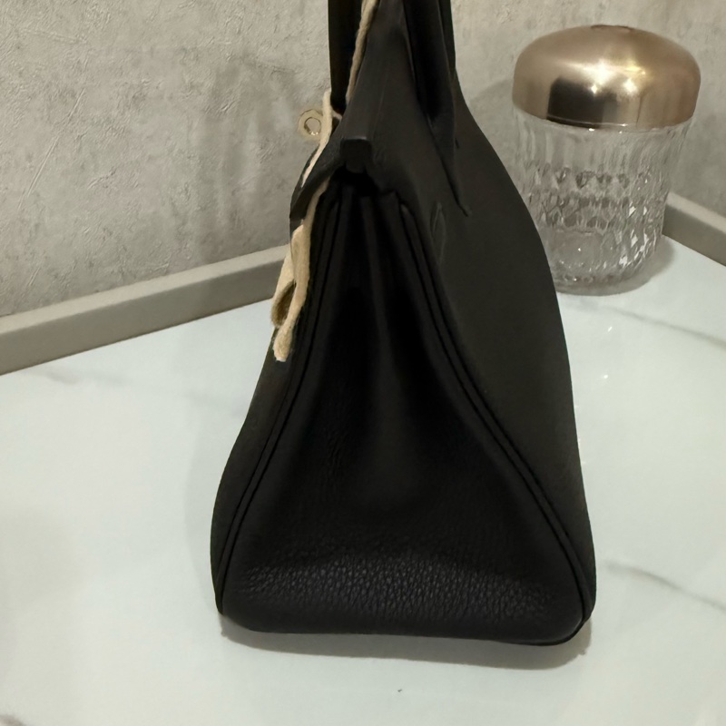 愛馬仕 Hermès birkin 25 黑色淡金釦 全新全配-1