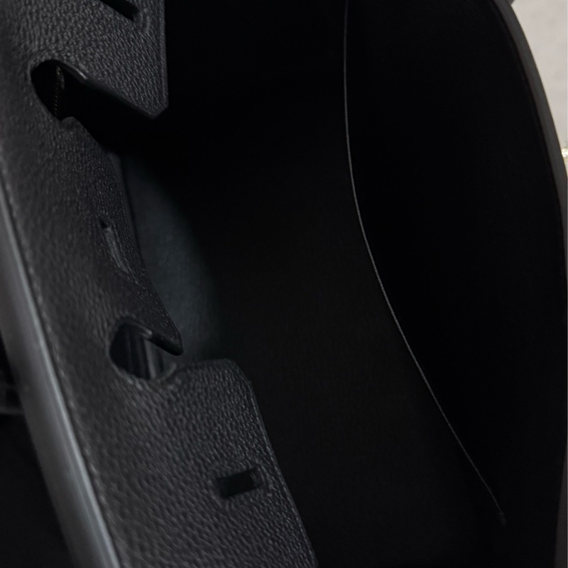 愛馬仕 Hermès birkin 25 黑色淡金釦 全新全配-9